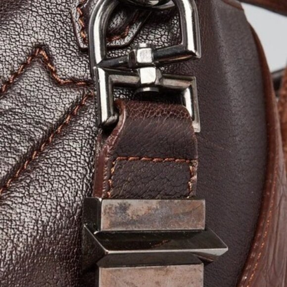 Givenchy Brown Embossed Leather Medium Antigona Bag - Picture 7 of 12